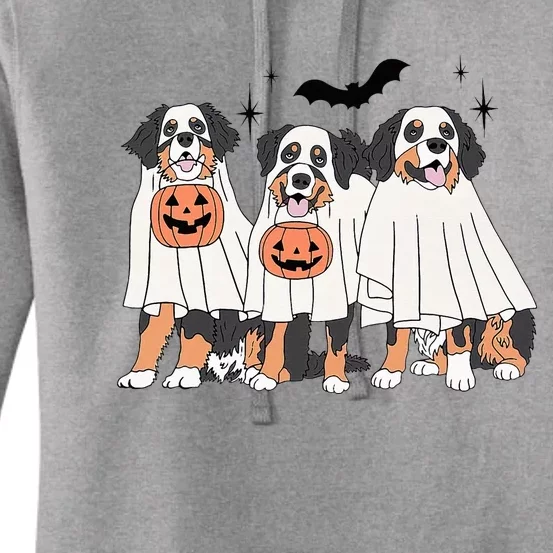 Bernese Mountain Dog Halloween Dog Fall For Bernese Mama Women's Pullover Hoodie