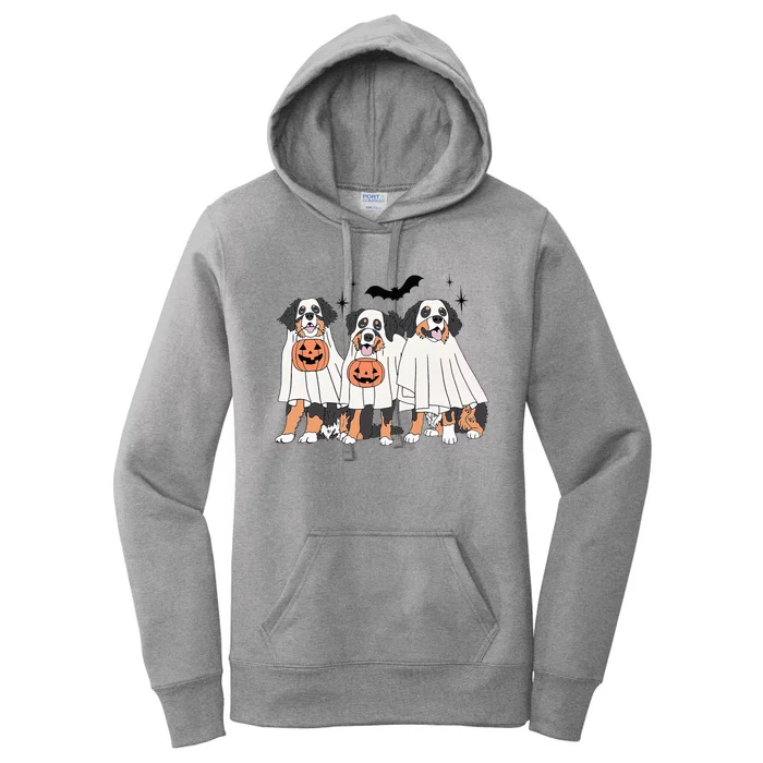 Bernese Mountain Dog Halloween Dog Fall For Bernese Mama Women's Pullover Hoodie