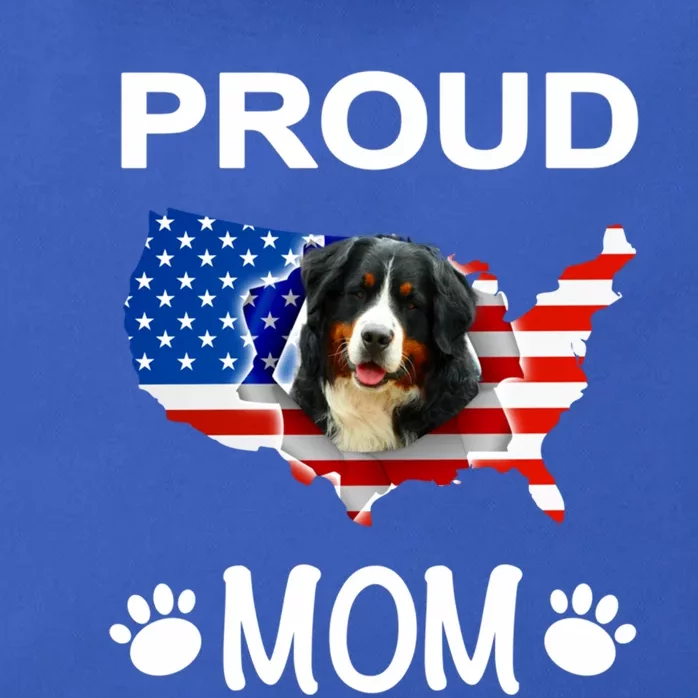 Bernese Mountain Dog Bernese Mountain Proud Patriot Mom Cute Gift Zip Tote Bag