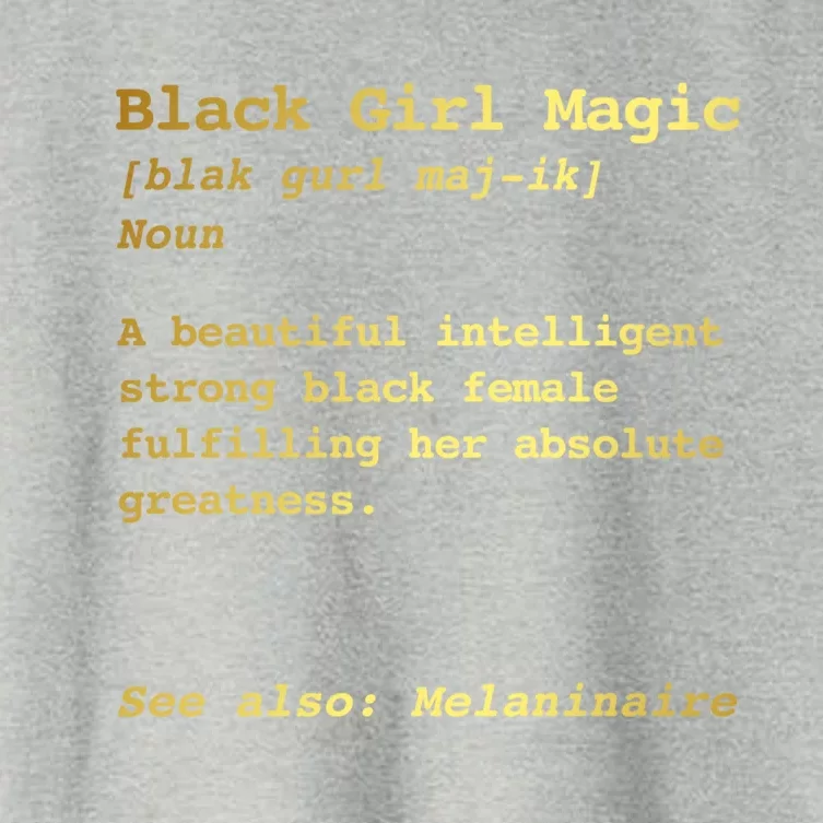 Black Magic Definition Gift Melanin Black Queen Top Women's Crop Top Tee