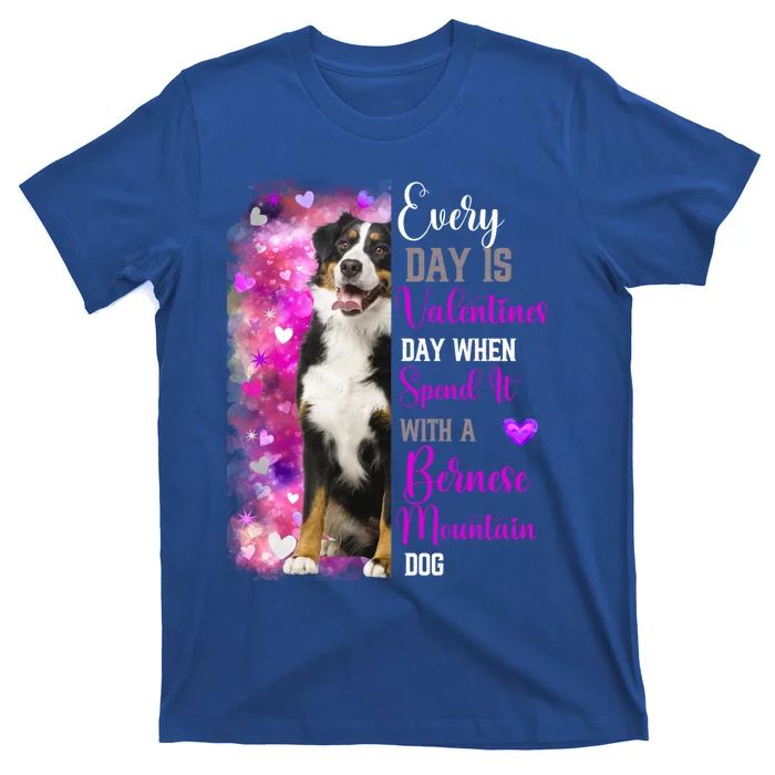 Bernese Mountain Dog Mom Funny Valentines Day Dog Lovers Meaningful Gift T-Shirt