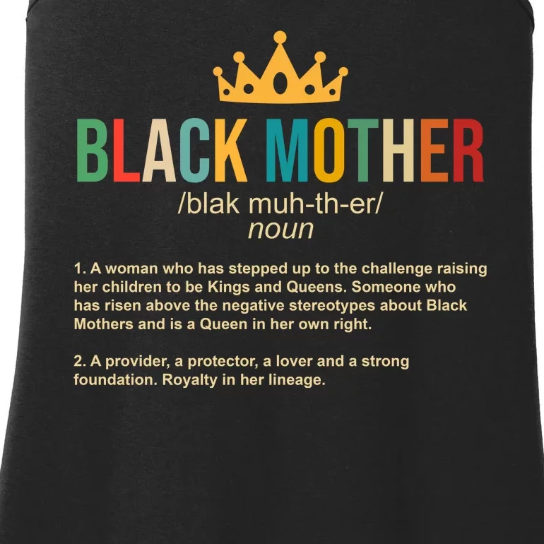 Black Mother Definition Crown Ladies Essential Tank