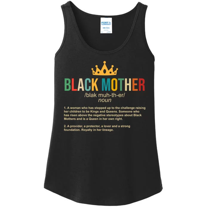 Black Mother Definition Crown Ladies Essential Tank