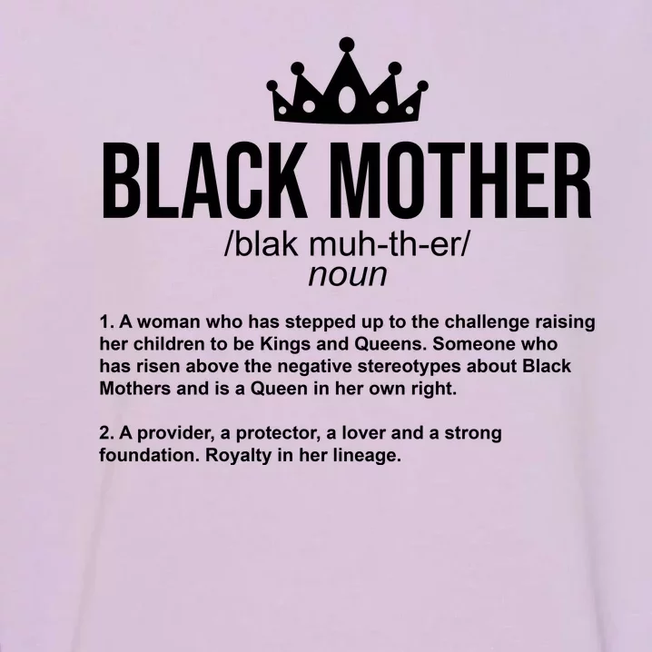 Black Mother Definition Crown Garment-Dyed Sweatshirt