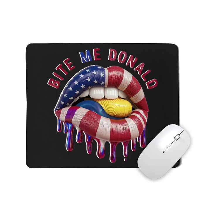 Bite Me Donald Anti Trump Print Funny Political Mousepad