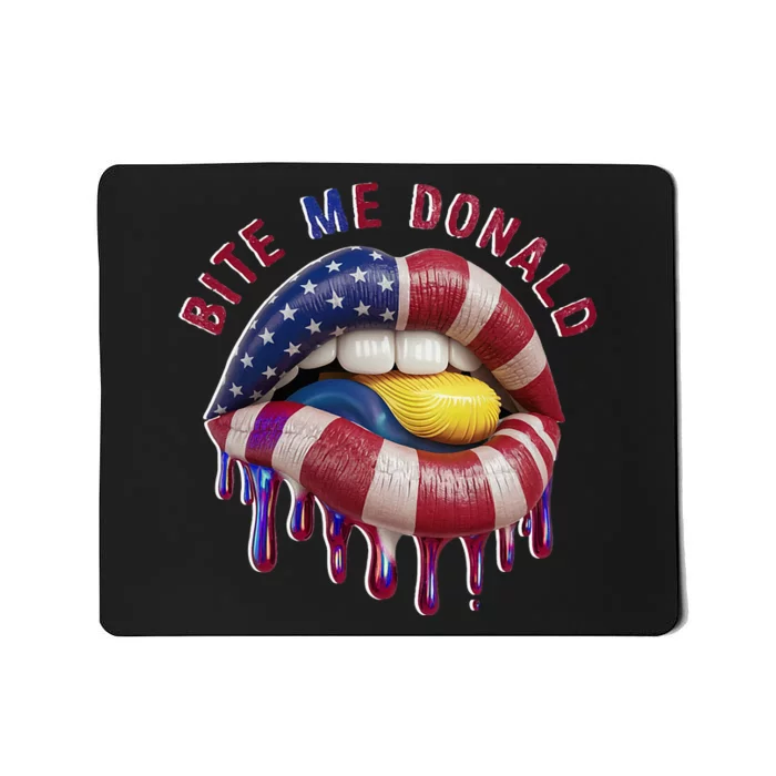 Bite Me Donald Anti Trump Print Funny Political Mousepad