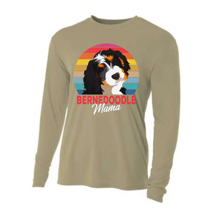 Bernedoodle Mama Dog Mom Owner Funny Womens Gift Cooling Performance Long Sleeve Crew