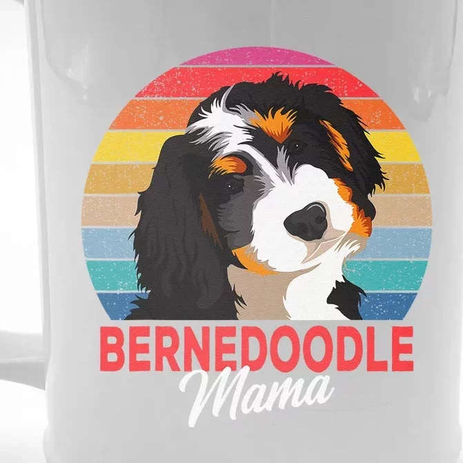 Bernedoodle Mama Dog Mom Owner Funny Womens Gift Front & Back Beer Stein