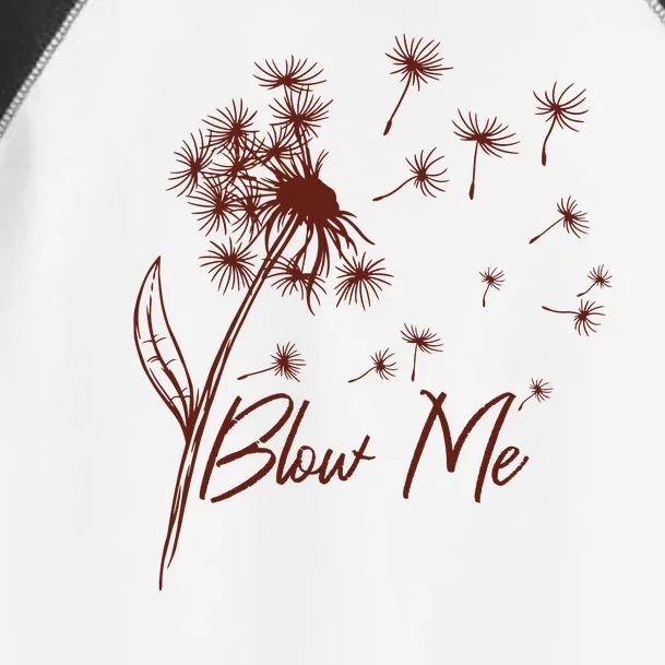 Blow Me Dandelion Funny Toddler Fine Jersey T-Shirt