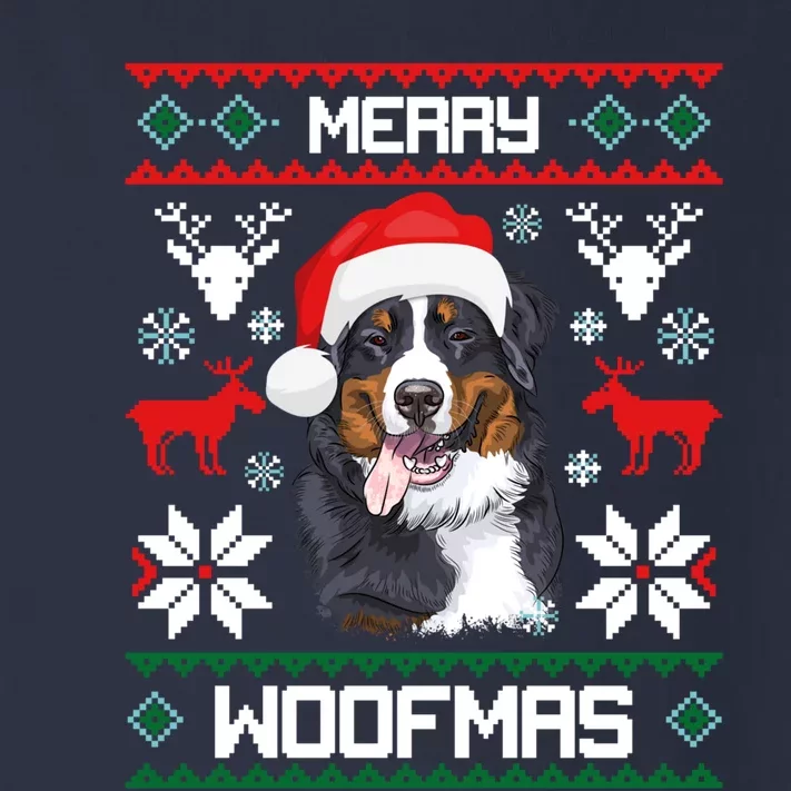 Bernese Mountain Dog Gift For Merry Christmas Woofmas Berner Toddler Long Sleeve Shirt