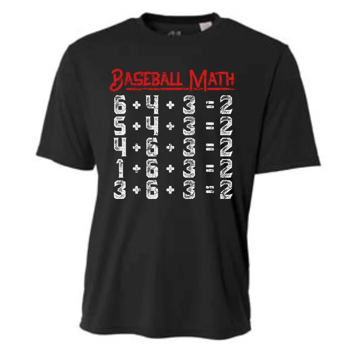 Baseball Math Double Play Kids Cooling Performance Crew T-Shirt