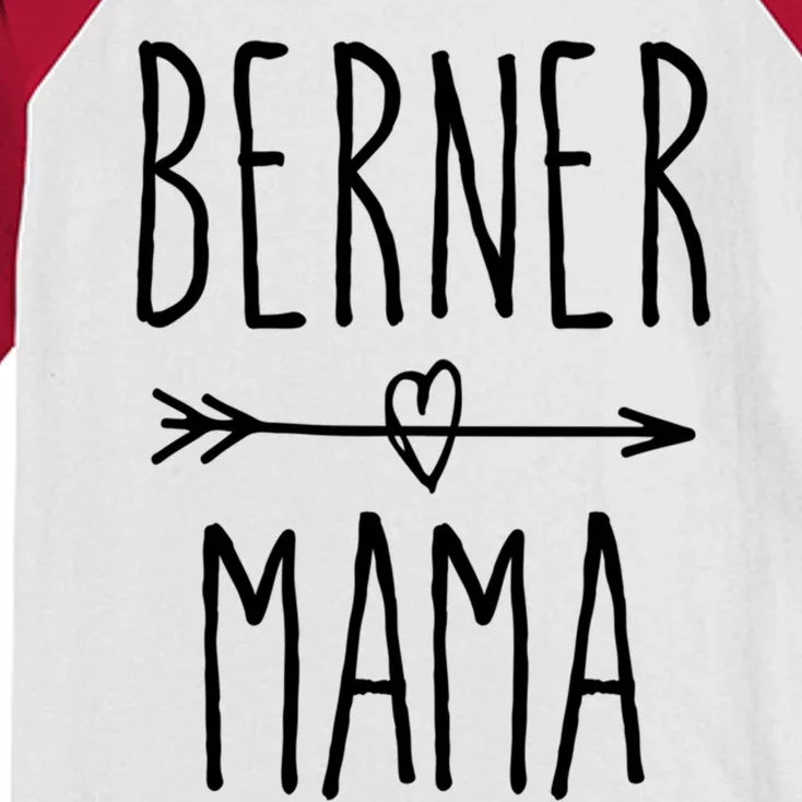 Bernese Mountain Dog Mom Gift Cute Berner Mama Gift Kids Colorblock Raglan Jersey