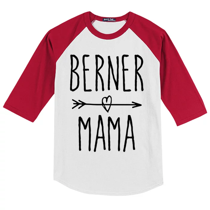 Bernese Mountain Dog Mom Gift Cute Berner Mama Gift Kids Colorblock Raglan Jersey