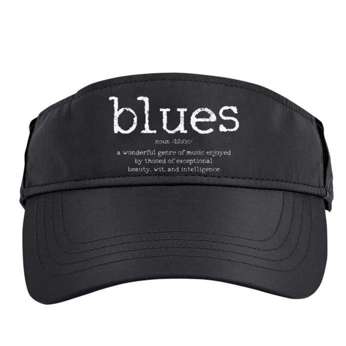 Blues Music Definition Musician Guitar Player Funny Adult Drive Performance Visor