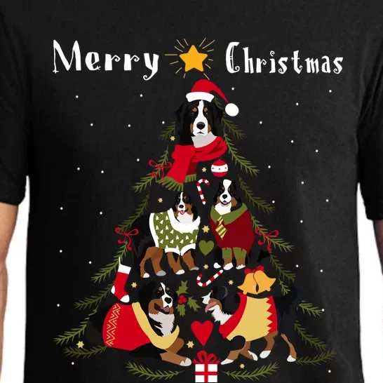 Bernese Mountain Dog Christmas Tree Xmas Gift Pajama Set