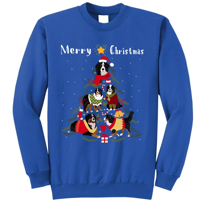 Bernese Mountain Dog Christmas Tree Xmas Gift Tall Sweatshirt