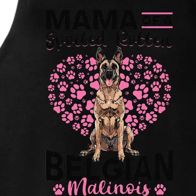 Belgian Malinois Dog Breed Mama Of A Spoiled Rotten Belgian Cute Ladies Tri-Blend Wicking Tank