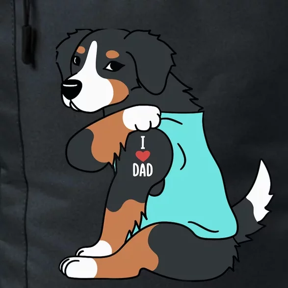 Bernese Mountain Dog I Love Dad Funny Dog Daily Commute Backpack