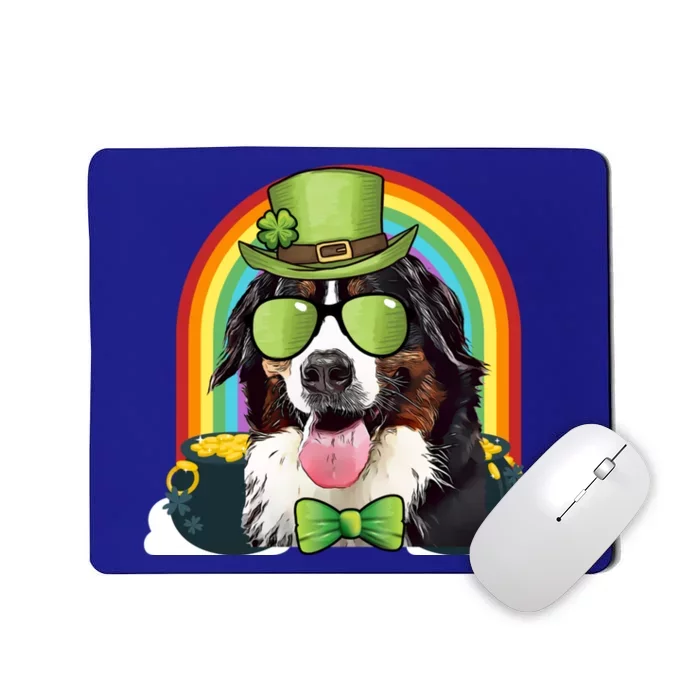 Bernese Mountain Dog Leprechaun Funny St Patricks Day Gift Mousepad