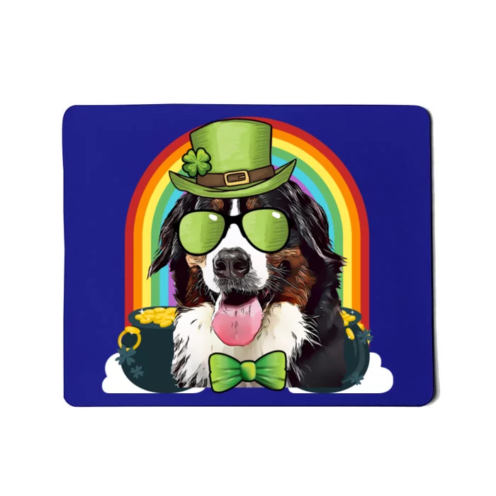 Bernese Mountain Dog Leprechaun Funny St Patricks Day Gift Mousepad