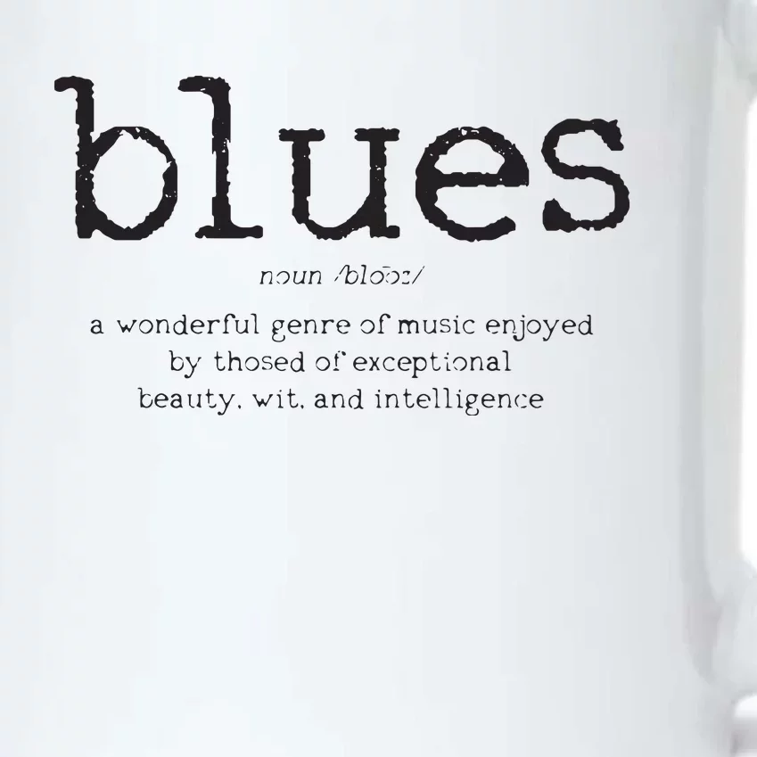 Blues Music Definition Musician Guitar Player Funny Gift Black Color Changing Mug