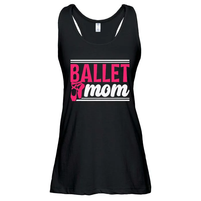 Ballet Mom Dance Hobby Ballerina Dancer Mother Mommy Mama Ladies Essential Flowy Tank