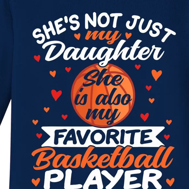 Basketball Mom Dad Baby Long Sleeve Bodysuit