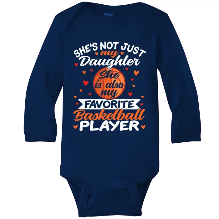 Basketball Mom Dad Baby Long Sleeve Bodysuit