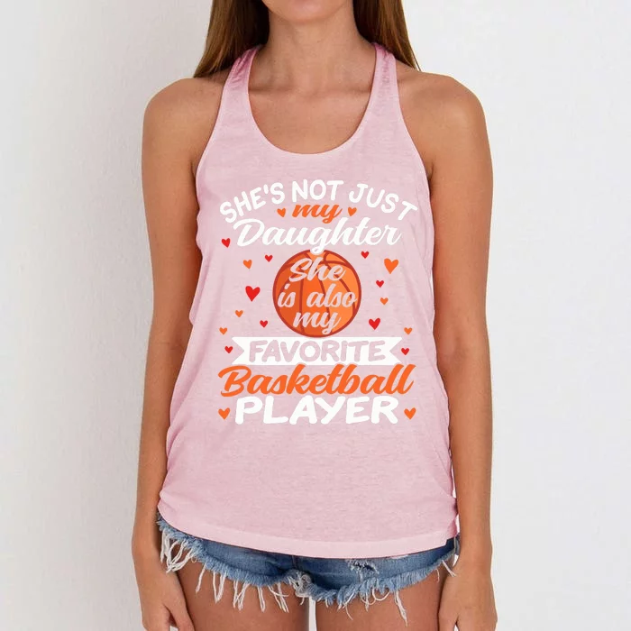 Basketball Mom Dad Women's Knotted Racerback Tank