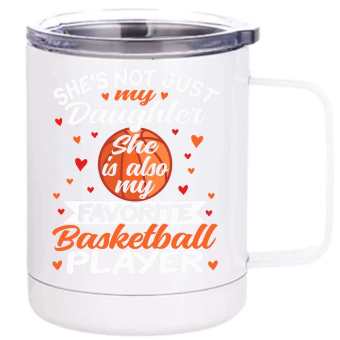 Basketball Mom Dad Front & Back 12oz Stainless Steel Tumbler Cup