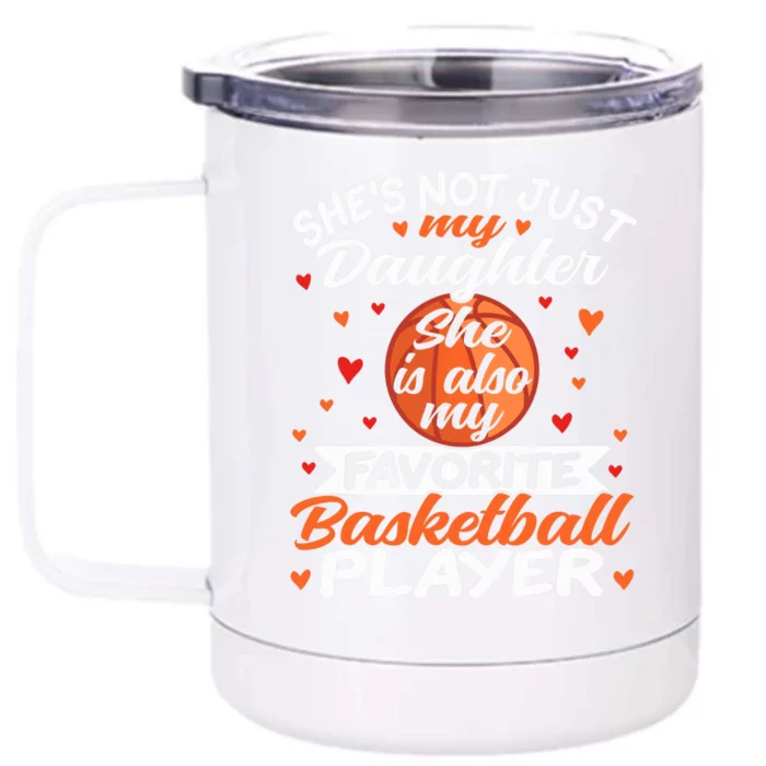 Basketball Mom Dad Front & Back 12oz Stainless Steel Tumbler Cup