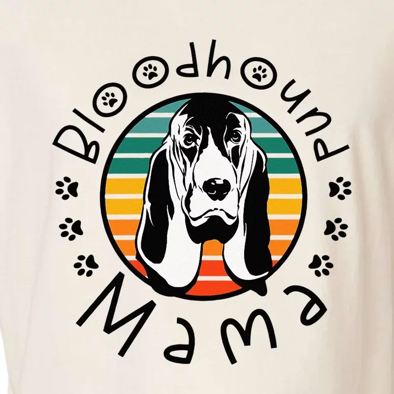 Bloodhound Mama Dog Mom Bloodhound Lover Garment-Dyed Women's Muscle Tee