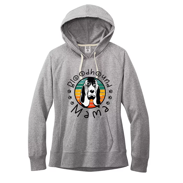 Bloodhound Mama Dog Mom Bloodhound Lover Women's Fleece Hoodie