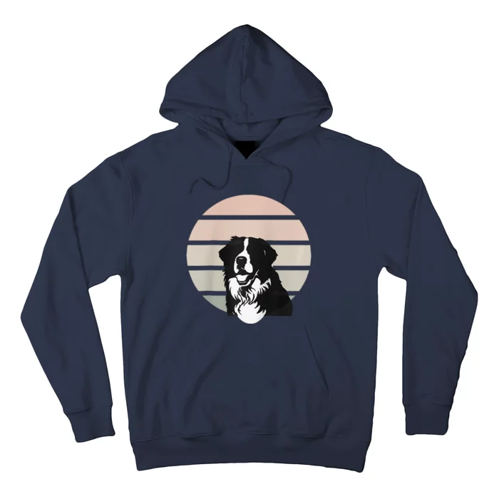 Bernese Mountain Dog Berner Bmd Dog Lover Vintage Dog Raglan Baseball Hoodie