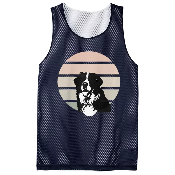 Bernese Mountain Dog Berner Bmd Dog Lover Vintage Dog Raglan Baseball Mesh Reversible Basketball Jersey Tank