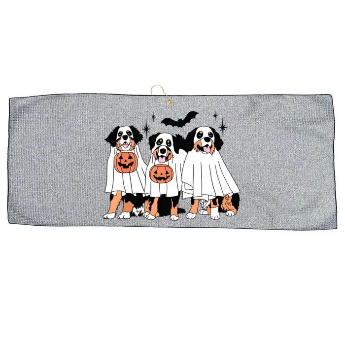 Bernese Mountain Dog Halloween Dog Fall For Bernese Mama Large Microfiber Waffle Golf Towel