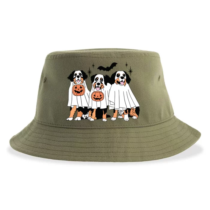 Bernese Mountain Dog Halloween Dog Fall For Bernese Mama Sustainable Bucket Hat