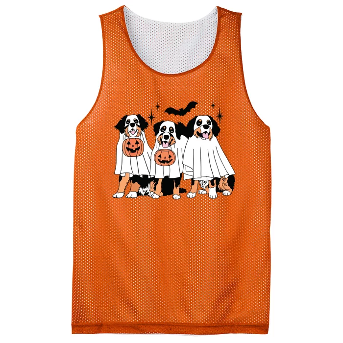 Bernese Mountain Dog Halloween Dog Fall For Bernese Mama Mesh Reversible Basketball Jersey Tank