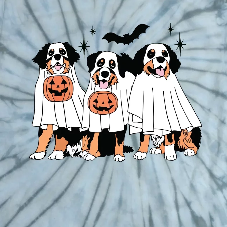 Bernese Mountain Dog Halloween Dog Fall For Bernese Mama Tie-Dye T-Shirt