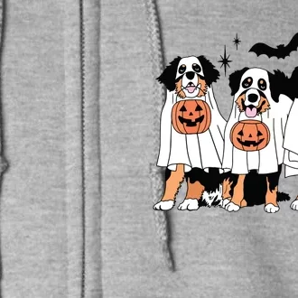 Bernese Mountain Dog Halloween Dog Fall For Bernese Mama Full Zip Hoodie