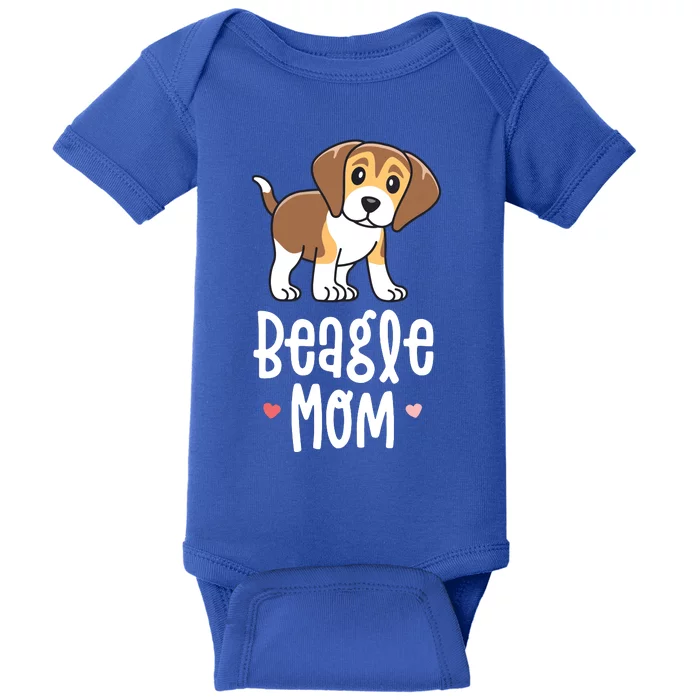 Beagle Mom Dog Mama For Women Gift For Baby Bodysuit