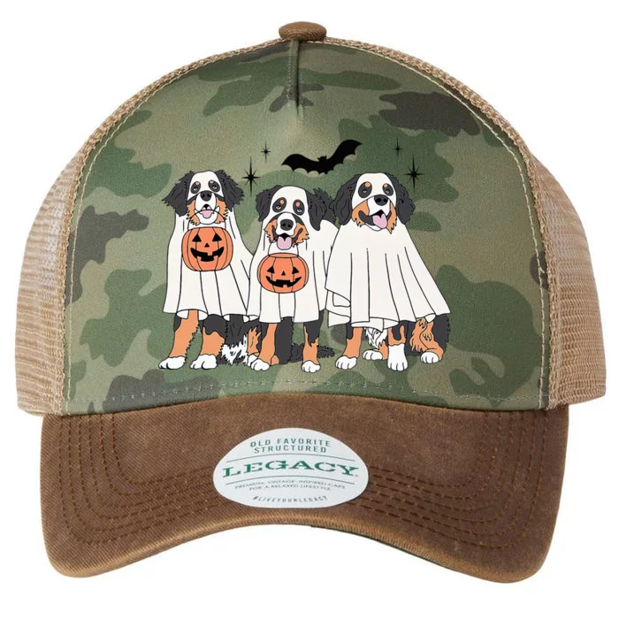 Bernese Mountain Dog Halloween Dog Fall For Bernese Mama Legacy Tie Dye Trucker Hat