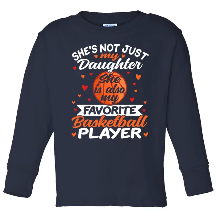 Basketball Mom Dad Toddler Long Sleeve Shirt