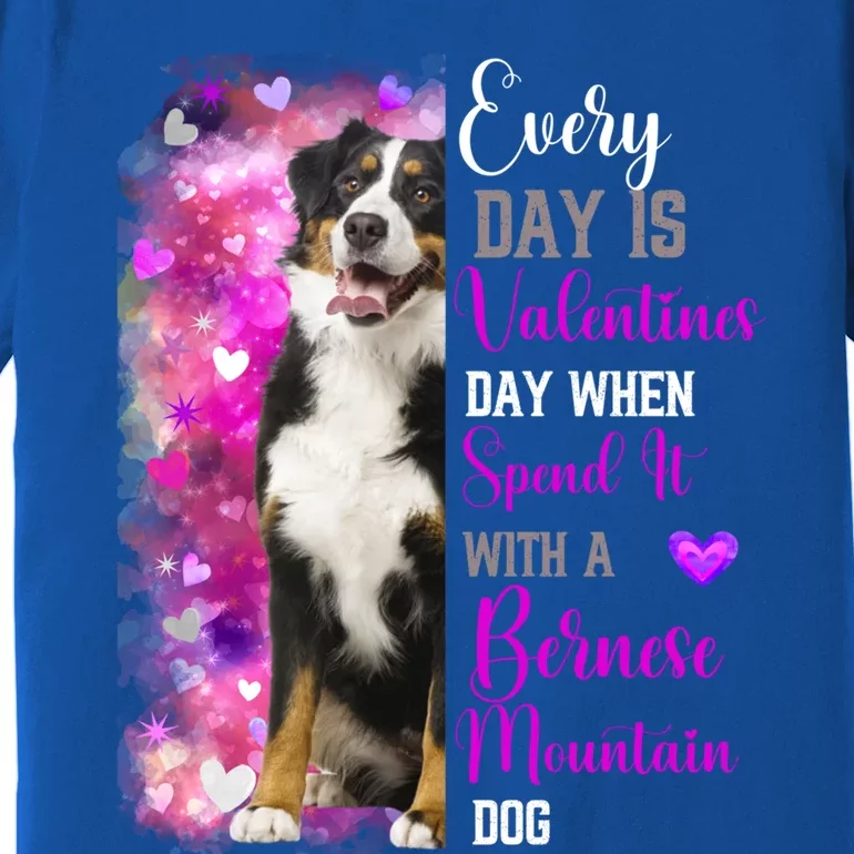 Bernese Mountain Dog Mom Funny Valentines Day Dog Lovers Gift Premium T-Shirt