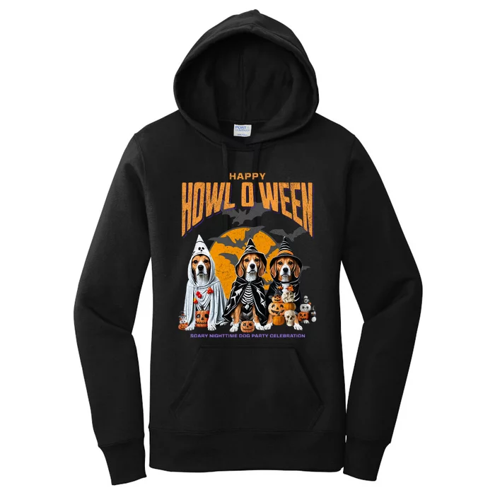 Beagle Mom Dad Halloween Lovers Women's Pullover Hoodie