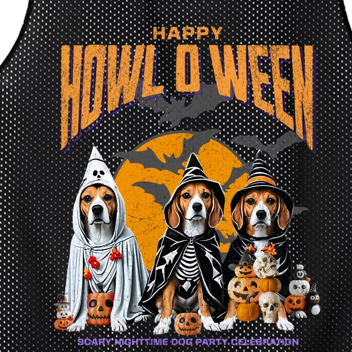 Beagle Mom Dad Halloween Lovers Mesh Reversible Basketball Jersey Tank