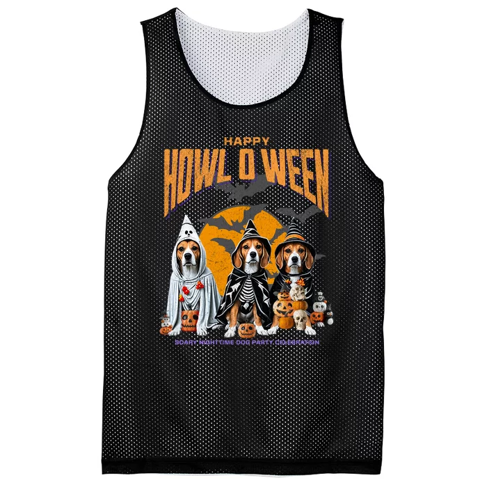 Beagle Mom Dad Halloween Lovers Mesh Reversible Basketball Jersey Tank