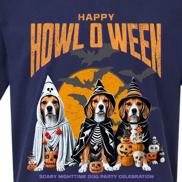 Beagle Mom Dad Halloween Lovers Sueded Cloud Jersey T-Shirt