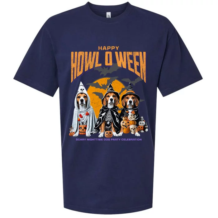 Beagle Mom Dad Halloween Lovers Sueded Cloud Jersey T-Shirt