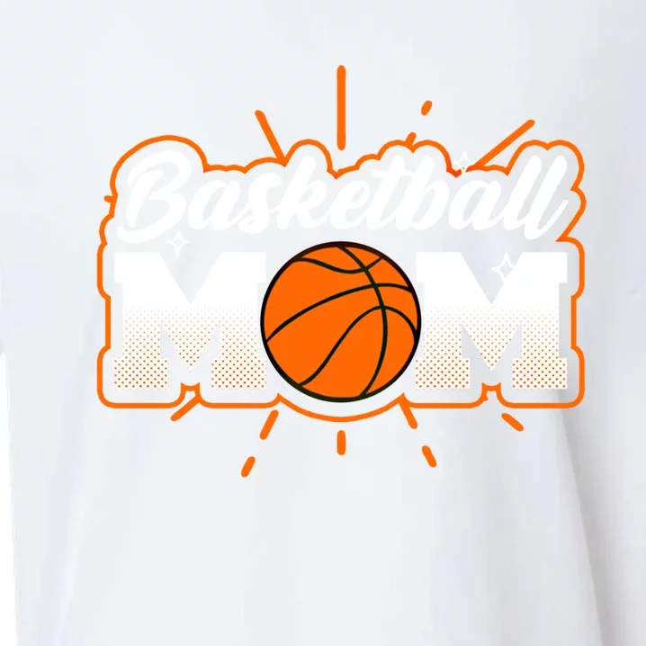 Basketball Mom Design Basketball Gift Sueded Cloud Jersey T-Shirt